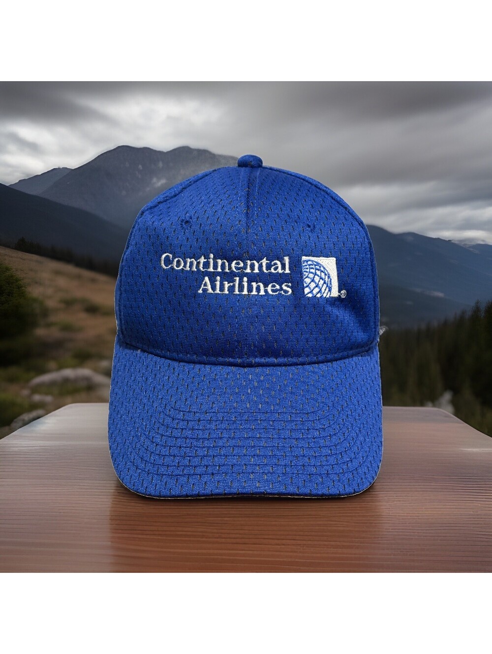 Continental Airlines Vintage Rare Airline Ramp Crew Blue Baseball Cap